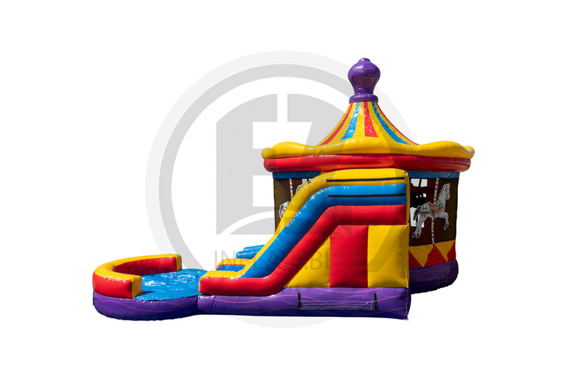 Carousel Island Inflatable Pool US Combo-TX