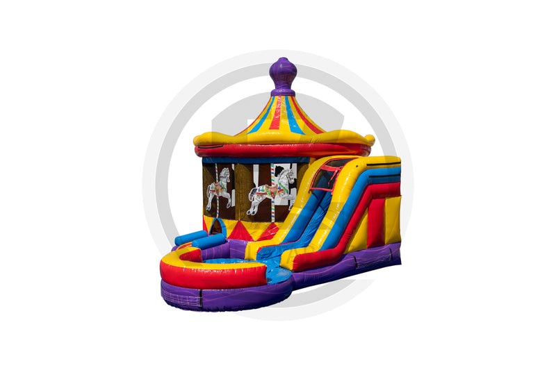 Carousel Island Inflatable Pool US Combo-TX