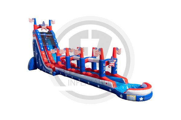 27 Stars & Stripes SL SP Water Slide + Slip & Slide