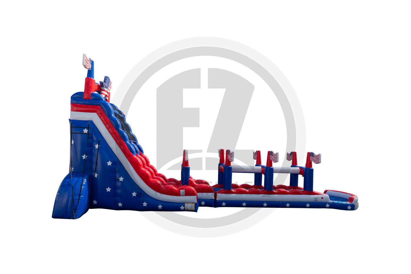 27 Stars & Stripes SL SP Water Slide + Slip & Slide-WS1645-EZ Inflatables